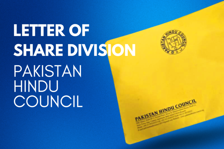 How to get Letter of Share Division From Pakistan Hindu Council