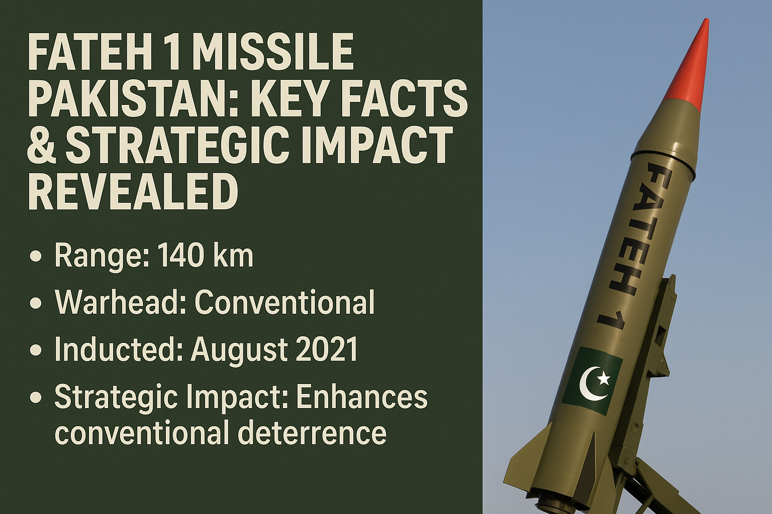 Fateh 1 Missile Pakistan: Key Facts & Strategic Impact Revealed