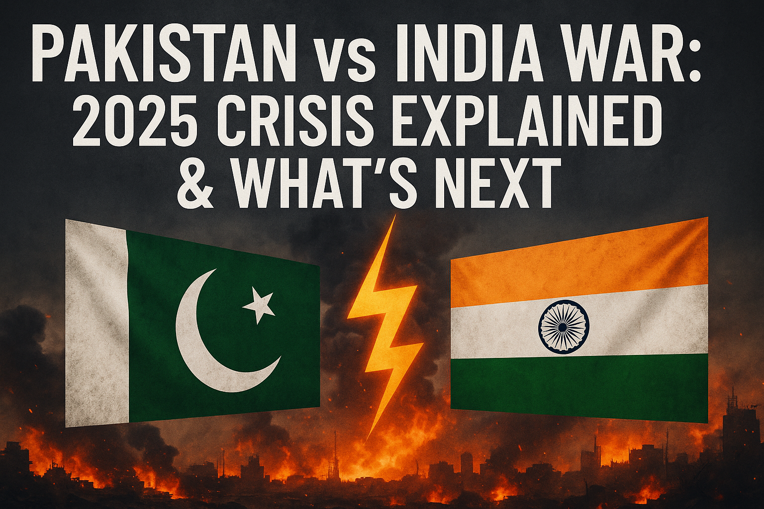 Pakistan vs India War: 2025 Crisis Explained & What’s Next